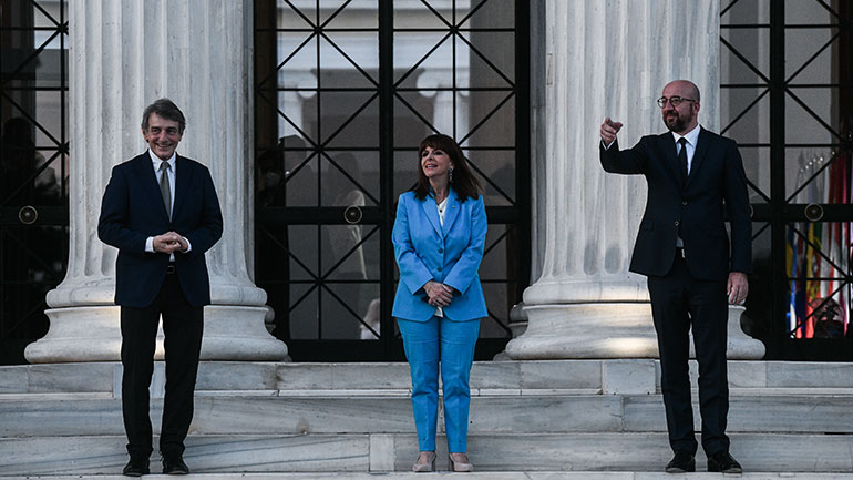 «Ελλάδα, Ευρώπη, Δημοκρατία και ελευθερία» το μήνυμα του Σαρλ Μισέλ στην εκδήλωση στο Ζάππειο