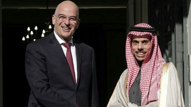 Επικοινωνία Δένδια με τον ΥΠΕΞ της Σαουδικής Αραβίας