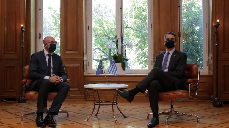 Συνάντηση Κυρ. Μητσοτάκη-Σ. Μισέλ