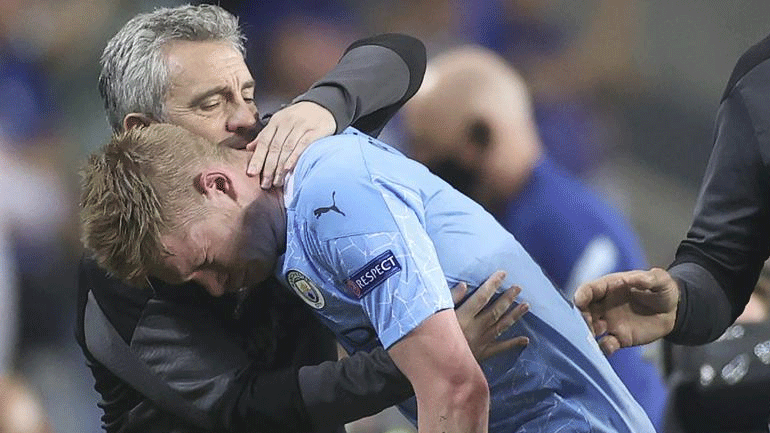 Μάντσεστερ Σίτι: Ο Ντε Μπρόινε έσπασε την μύτη του στον τελικό του Champions League