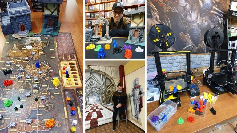 Τρισδιάστατες δημιουργίες μεταμορφώνουν τα επιτραπέζια παιχνίδια