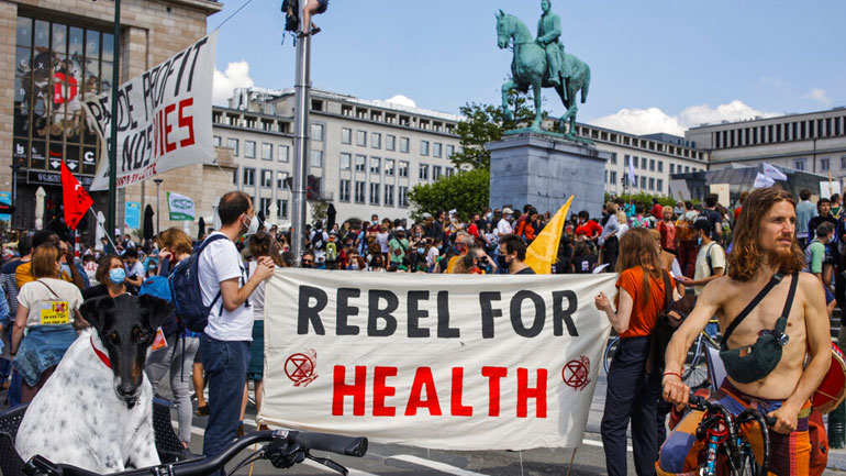 Νέα διαδήλωση στις Βρυξέλλες εναντίον των περιοριστικών μέτρων