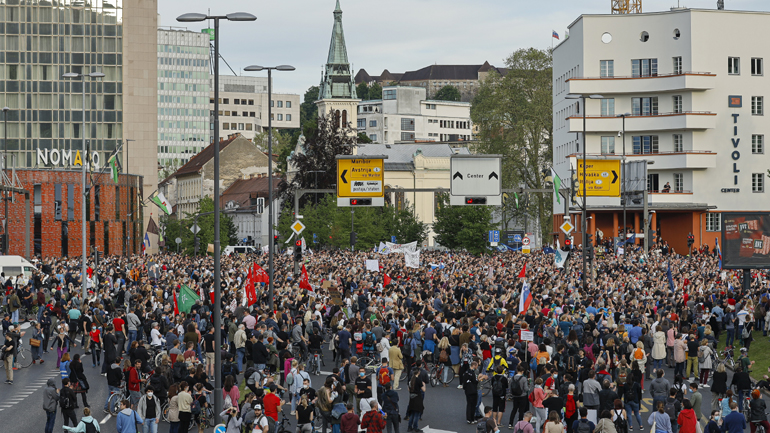 Σλοβενία: Νέα διαδήλωση στη Λιουμπλιάνα εναντίον του πρωθυπουργού