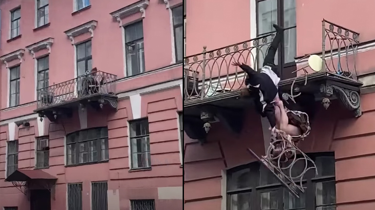 Πτώση ζευγαριού από μπαλκόνι