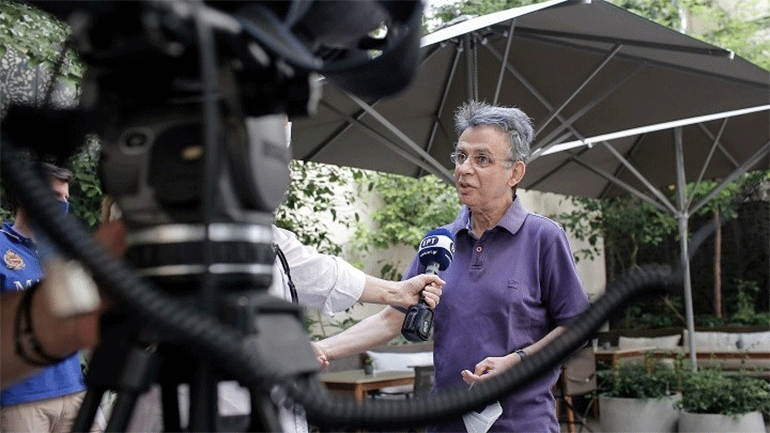 O Γιώργος Ρόρρης στο Μουσείο Γουλανδρή της Άνδρου