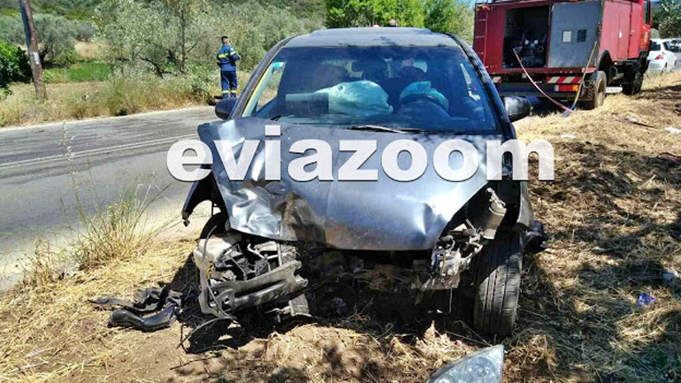 Εύβοια: Τροχαίο στον δρόμο Αρτάκης-Ψαχνών