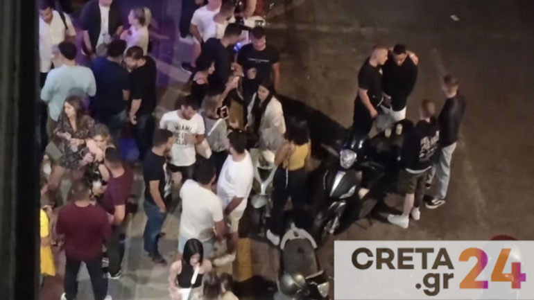 Ένταση και συνωστισμός στην παραλιακή στο Ηράκλειο