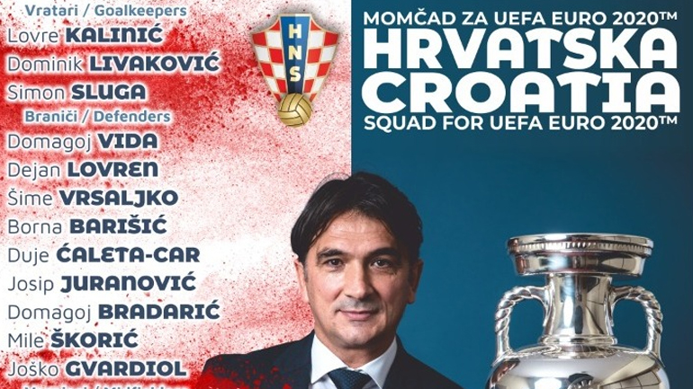 Euro 2020: Χωρίς Λιβάγια η αποστολή της Κροατίας
