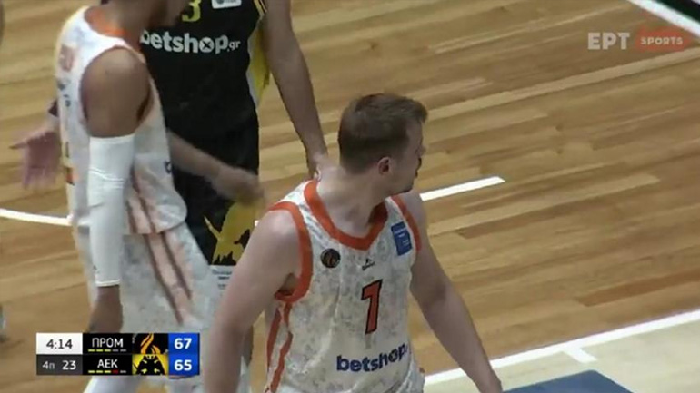 Προμηθέας – ΑΕΚ: Η στιγμή της αποβολής του Αγραβάνη