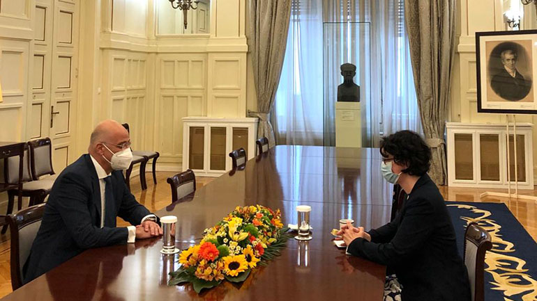 Συνάντηση Ν. Δένδια με την πρέσβη της Ιρλανδίας Συνάντηση Ν. Δένδια με την πρέσβη της Ιρλανδίας