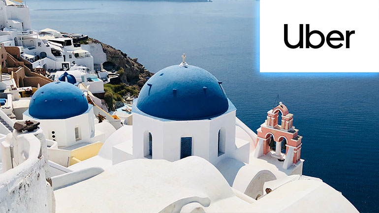 Η Uber και στη Σαντορίνη σε συνεργασία με τα ταξί