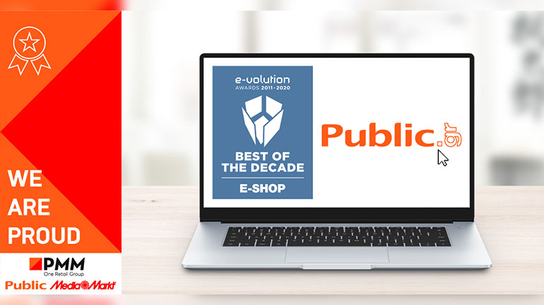 Public.gr: E-shop της δεκαετίας 2011-2021 στα e-volution Awards