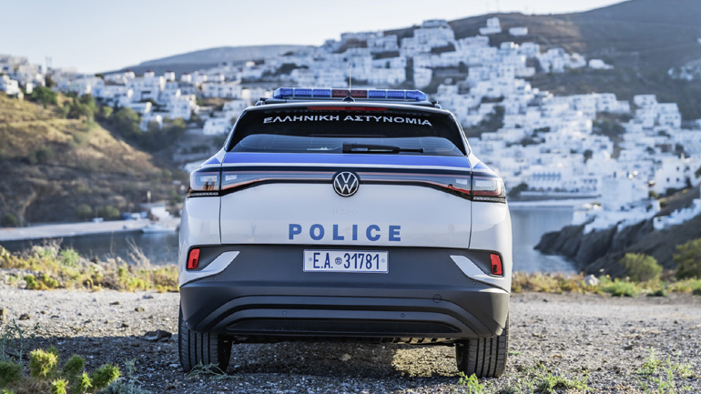 Το πρώτο ηλεκτρικό περιπολικό VW ID.4. 