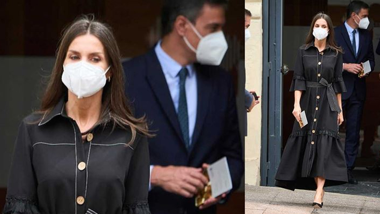 Η βασίλισσα Letizia μαγνήτισε τα βλέμματα φορώντας ένα μαύρο αέρινο φόρεμα!