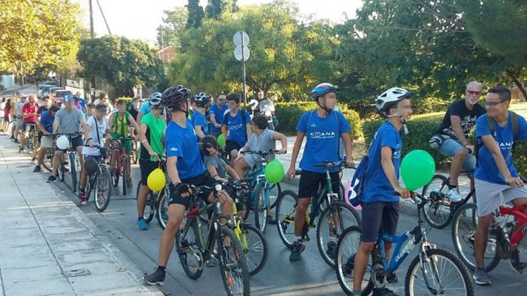 «Ποδηλατοβόλτα» στη δυτική Θεσσαλονίκη για καλύτερο περιβάλλον