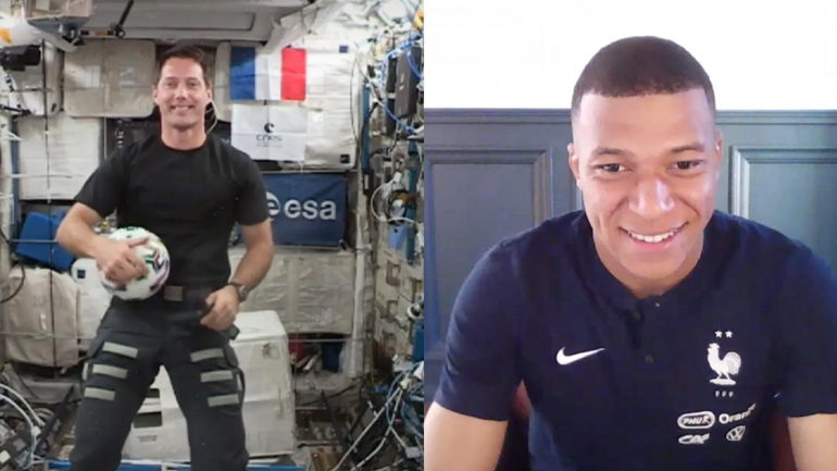 Η γαλαξιακή συνάντηση του Μπαπέ με τον αστροναύτη της ESA!