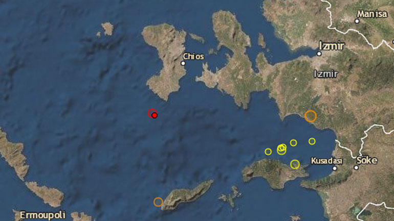 Σεισμική δόνηση 3,1 Ρίχτερ στη Χίο