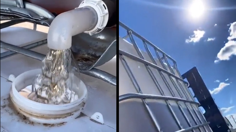 Φυτοφάρμακο μοιάζει να ρέει σε αργή κίνηση