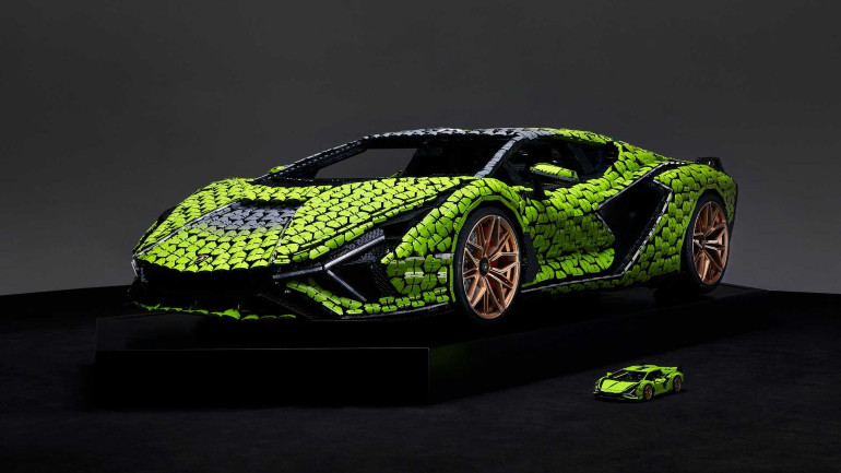Η εκπληκτική Lamborghini Sian φτιαγμένη με Lego σε κανονικές διαστάσεις