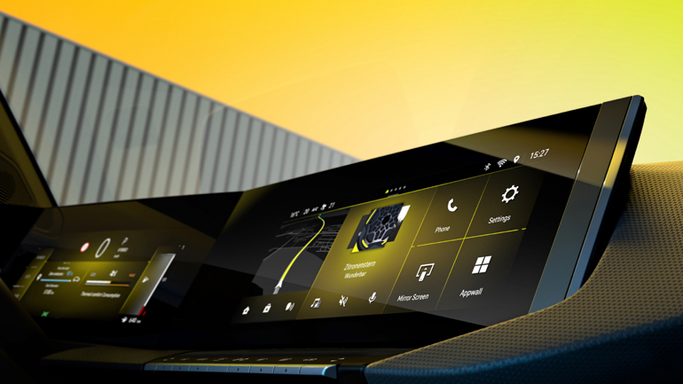 Κάτω από τις οθόνες υπάρχουν κάποια φυσικά κουμπιά για τον έλεγχο των βασικών λειτουργιών.