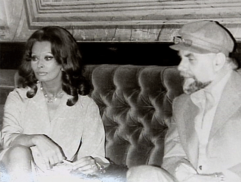 Ο Ανδρέας Βουτσινάς με τη Σοφία Λόρεν