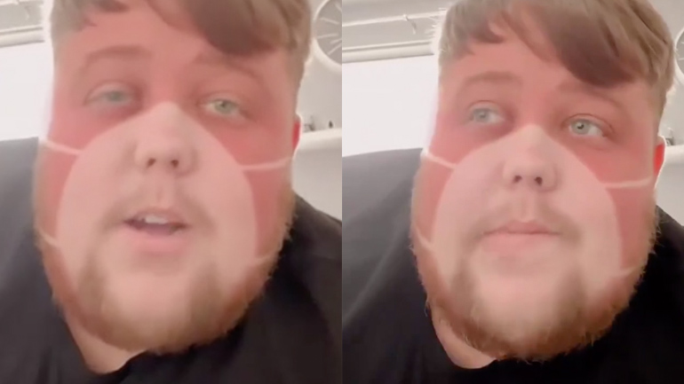 Κοιμήθηκε στον κήπο με μάσκα 