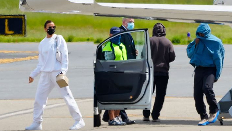 Kanye West & Irina Shayk: Επέστρεψαν από το Παρίσι με ιδιωτικό jet