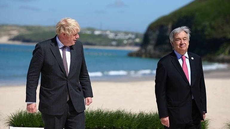 Συνάντηση Τζόνσον – Γκουτέρες στο περιθώριο της συνόδου των G7