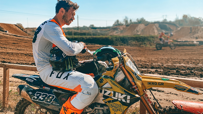 Ο Παναγιώτης Κουζής στον τρίτο αγώνα του Βαλκανικού Πρωταθλήματος Μotocross