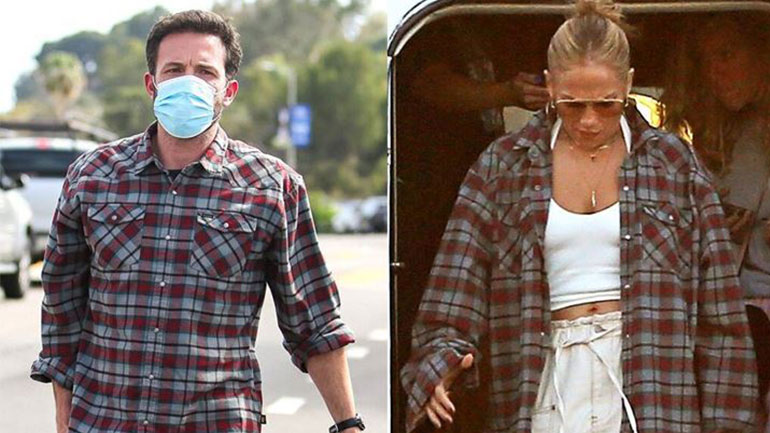 H εμφάνιση της Jennifer Lopez με το καρό πουκάμισο του Ben Affleck