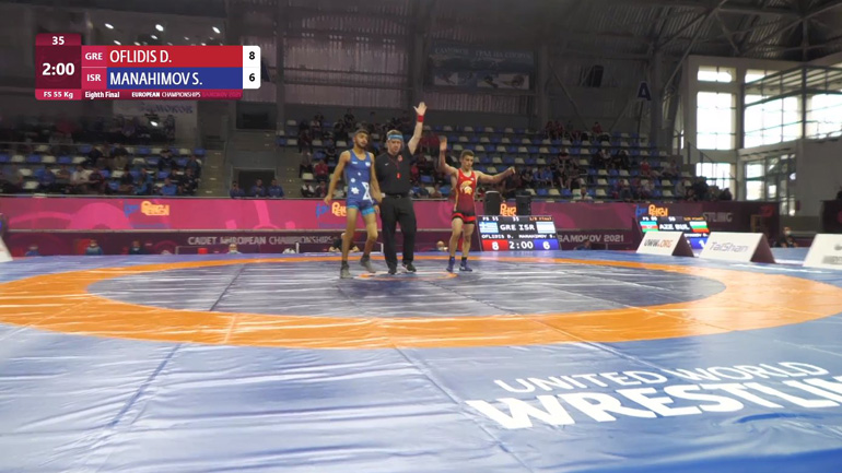 Πάλη: Στα προημιτελικά του Ευρωπαϊκού αποκλείστηκε ο Οφλίδης