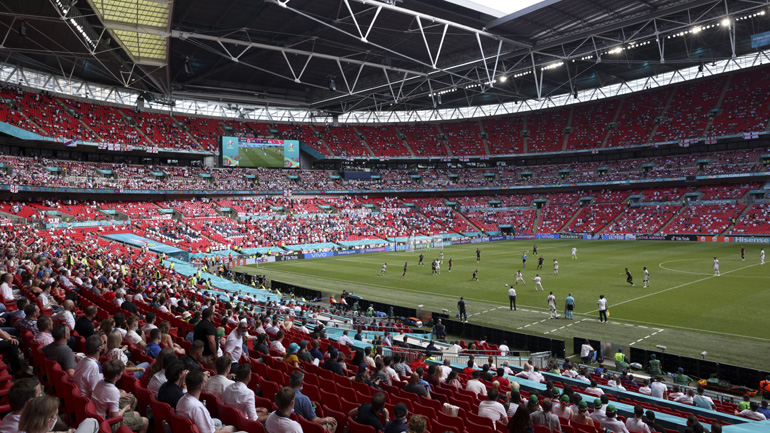 Euro 2020: 45.000 φίλαθλοι θα επιτραπούν στο Γουέμπλεϊ για τα ημιτελικά και τον τελικό
