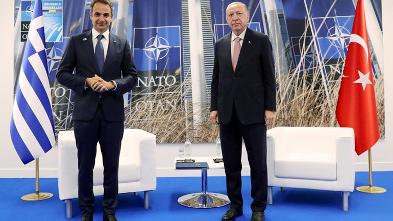 Ολοκληρώθηκε η συνάντηση Μητσοτάκη-Ερντογάν