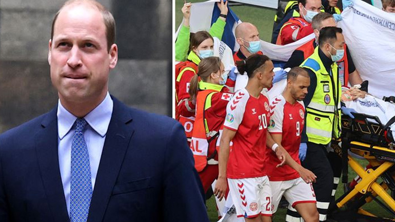 Το μήνυμα υποστήριξης του πρίγκιπα William στον Δανό ποδοσφαιριστή Christian Eriksen