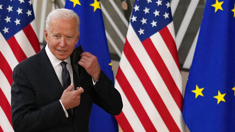Μπάιντεν: «Είναι τεράστια ευκαιρία η συνεργασία μας με την ΕΕ και το ΝΑΤΟ» Μπάιντεν: «Είναι τεράστια ευκαιρία η συνεργασία μας με την ΕΕ και το ΝΑΤΟ»