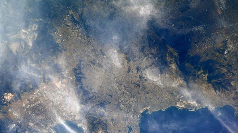 Η Αθήνα από το διάστημα – Η φωτογραφία αστροναύτη της NASA
