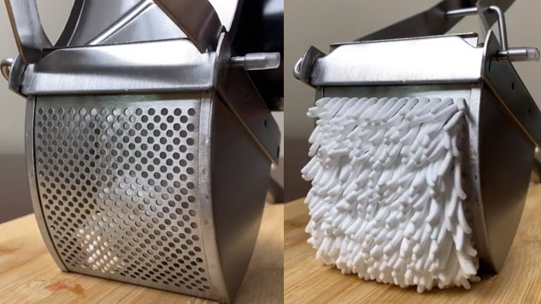 Σαντιγί σε σχήμα μακαρονιού