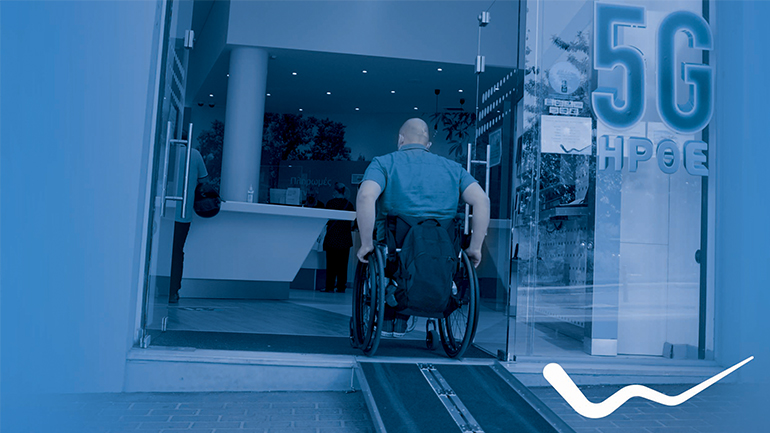 WIND: Ράμπες ΑμεΑ σε όλα τα καταστήματα