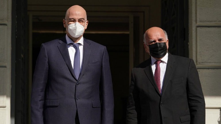 Τηλεφωνική επικοινωνία Δένδια με τον Ιρακινό ομόλογό του