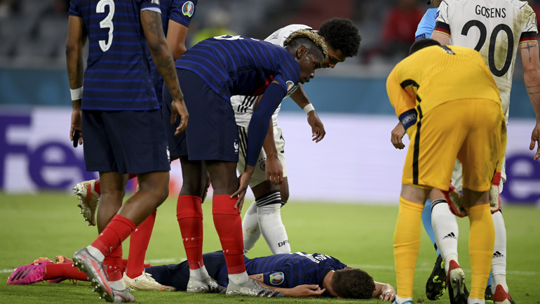 UEFA: «Επιβεβαιώσαμε ότι ο Παβάρ δεν υπέστη διάσειση στο ματς με τη Γερμανία»