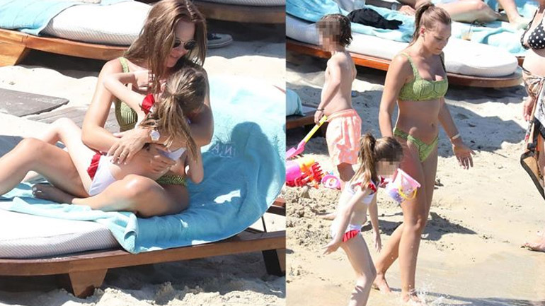 Το lime green bikini της Υβόννης Μπόσνιακ είναι μια από τις πιο δημοφιλείς αποχρώσεις στα μαγιό για τη σεζόν