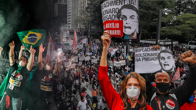 Παλλαϊκές αντιδράσεις στη Βραζιλία κατά του Μπολσονάρου