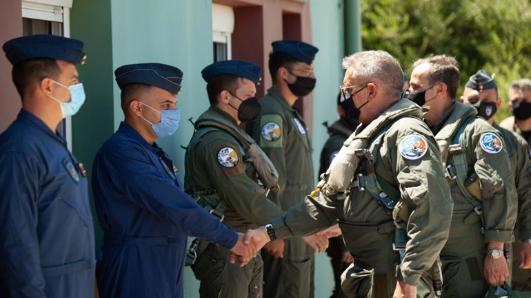 Ο Αρχηγός ΓΕΕΘΑ στην 135 Πτέρυγα Μάχης στη Σκύρο