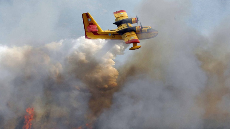 Πύργος: Φωτιά καίει δασική έκταση στην περιοχή Κυανή Ακτή