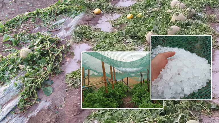 Καταστροφική χαλαζόπτωση σε Θεσσαλία – Μακεδονία