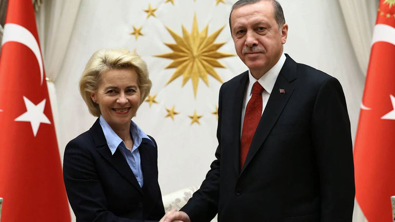 Επικοινωνία Φον Ντερ Λάιεν – Ερντογάν: «Συζητήσαμε την κατάσταση των σχέσεων ΕΕ-Τουρκίας»