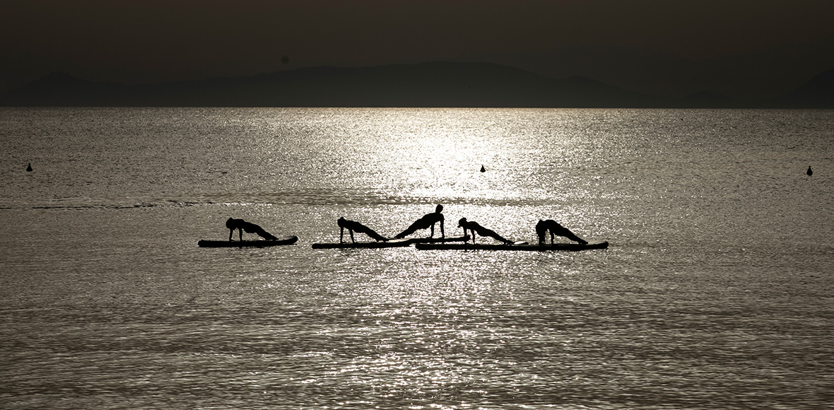 Ασκήσεις στη θάλασσα
