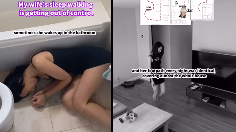 Όταν υπνοβατεί η γυναίκα σου