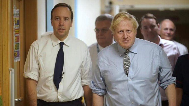 Βρετανία: Ο Μπ. Τζόνσον αποδέχεται τη συγγνώμη του υπουργού Υγείας Χάνκοκ Βρετανία: Ο Μπ. Τζόνσον αποδέχεται τη συγγνώμη του υπουργού Υγείας Χάνκοκ