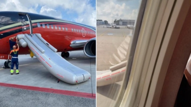 Εθνική Τσεχίας: H πτήση της για τη Βουδαπέστη αναβλήθηκε λόγω της… τσουλήθρας άμεσης εκκένωσης!